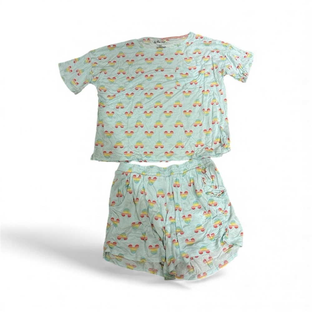 Disney Pastel Ice Cream Pattern Sleep Shirt and Shorts